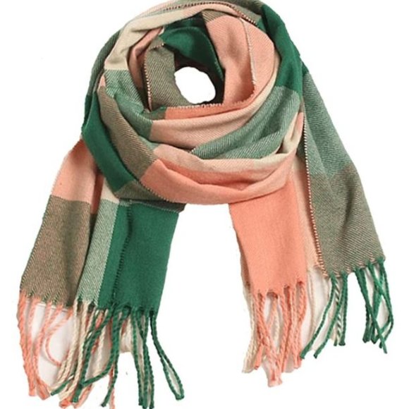 Wander Agio Women's Warm Scarf Triangle Shawls Winter Scarves -BLACK
